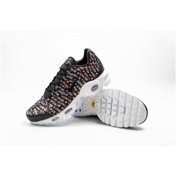 Nike Air Max Plus Tuned TN JDI Womens Shoe Black/White/Orange 862201-007 Sz 7 - Picture 2 of 5